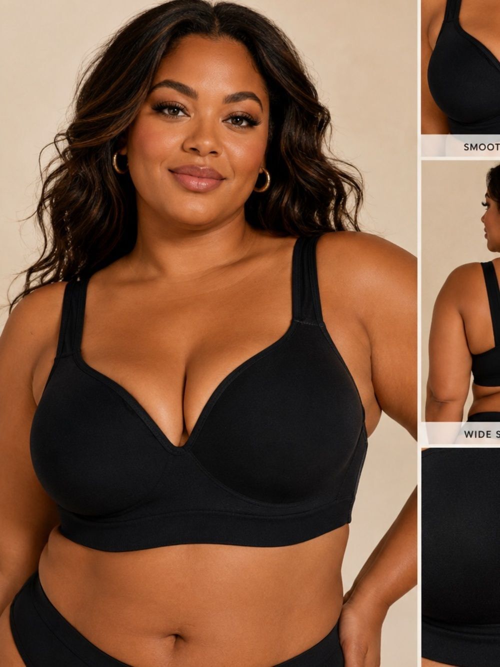Hardly Worn! Cacique Black Seamless Bra Size 40DD